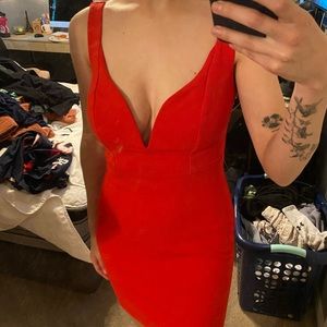 Express Mini Red Dress